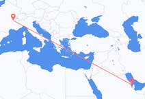 Flyreiser fra Bahrain Island, til Lyon