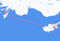 出发地 塞浦路斯拉纳卡目的地 希腊罗得岛的航班