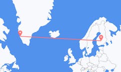 Flights from Nuuk to Jyvaskyla