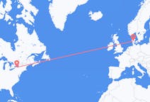 Flyreiser fra Rochester, USA til Billund, Danmark