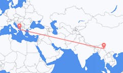Flyg från Myitkyina, Myanmar (Burma) till Brindisi, Italien