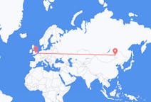 Flights from Manzhouli, China to London, England