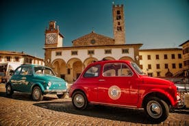 Tour autonomo in Fiat 500 d’epoca da Firenze: colline toscane e pranzo a picnic