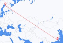 Flug frá Xiamen til Oulu