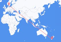 Flyreiser fra Dunedin, New Zealand til Göteborg, Sverige