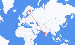 Flights from Kozhikode, India to Savonlinna, Finland