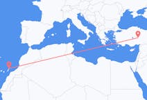 Flyreiser fra Kayseri, til Lanzarote