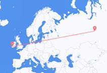 Flyg från Nizjnevartovsk till County Kerry