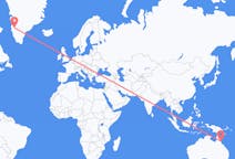 出发地 澳大利亚出发地 凱恩斯目的地 格陵兰坎格鲁斯苏克的航班