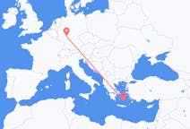 ドイツのから フランクフルト、ギリシャのへ サントリーニ島フライト