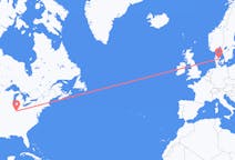 Flüge von Indianapolis, die Vereinigten Staaten nach Aarhus, Dänemark