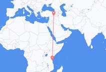 Flyreiser fra Dar-es-Salaam, til Mardin