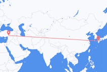 Flyreiser fra Kumamoto, Japan til Kahramanmaraş, Tyrkia