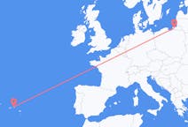 Flüge von der Stadt Kaliningrad in die Stadt Terceira
