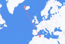 Flyreiser fra Ghardaïa, Algerie til Reykjavik, Island
