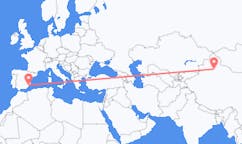 出发地 中国烏魯木齊目的地 西班牙穆尔西亚的航班
