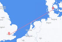 Flights from London, England to Sønderborg, Denmark