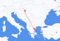 Voos de Osijek, Croácia para Escíato, Grécia