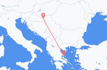 Vluchten van Osijek, Kroatië naar Skiathos, Griekenland