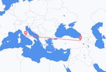 Loty z Erzurum, Turcja do Rzymu, Włochy