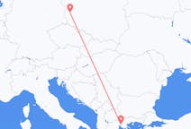 Vluchten van Thessaloniki, Griekenland naar Zielona Góra, Polen