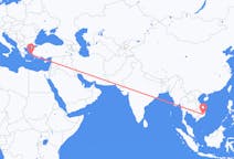 Vluchten van Đà Lạt naar Ikaria