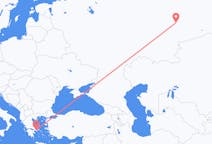 Flyreiser fra Yekaterinburg, Russland til Athen, Hellas