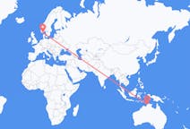Flüge von Darwin, Australien nach Kristiansand, Norwegen