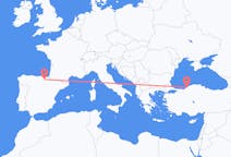 Loty z Vitoria, Hiszpania z Zonguldak, Turcja