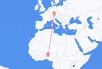 Flyg från Ilorin, Nigeria till Innsbruck, Österrike