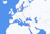 Flights from Tabuk, Saudi Arabia to Linköping, Sweden