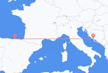 Flyg från Santander, Spanien till Split, Kroatien