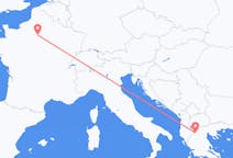 Vluchten van de regionale eenheid Kastoria, Griekenland naar Parijs, Frankrijk