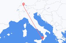 Flyreiser fra Reggio di Calabria, Italia til Zürich, Sveits