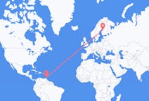 Loty od Świętego Jerzego, Grenada do Kokkoli, Finlandia