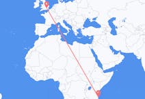 Flights from Mafia Island, Tanzania to London, the United Kingdom