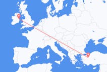 Flyrejser fra Kutahya, Tyrkiet til Dublin, Irland
