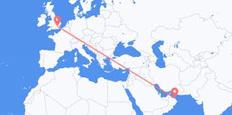 Flyrejser fra Oman til Storbritannien