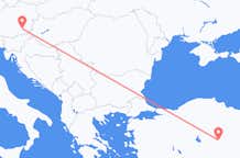 Flyg från Kayseri till Graz