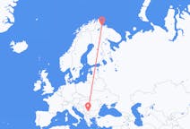 Flyreiser fra byen Niš, Serbia til Kirkenes, Norge