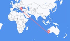 Vluchten van Albany, Australië naar Bodrum, Turkije