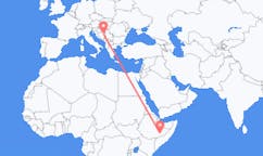 出发地 埃塞俄比亚戈德飞往波斯尼亚和黑塞哥维那图兹拉的航班