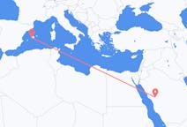 出发地 沙特阿拉伯出发地 麦地那目的地 西班牙帕尔马的航班