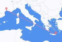 Flights from Sitia, Greece to Montpellier, France