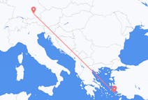 出发地 希腊出发地 萊羅斯島目的地 德国慕尼黑的航班