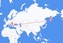 Fly fra Petropavlovsk-Kamchatsky til Skopje