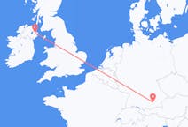Flug frá München, Þýskalandi til Belfast, Norður-Írlandi