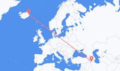 Рейсы из Тебриз, Иран в Эйильсстадир, Исландия