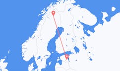 Flights from Kiruna, Sweden to Tartu, Estonia