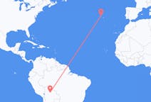 Flyrejser fra Trinidad, Bolivia til Terceira, Portugal